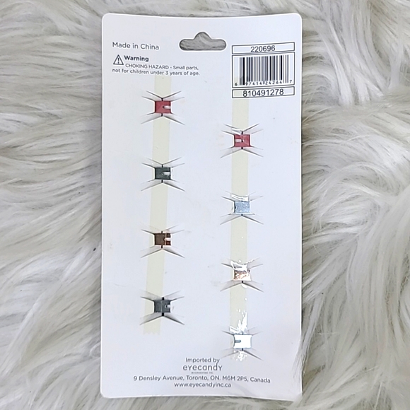 Snap Back Barrettes Set of 4 Brand New Rose Gold Animal Print Stocking Stuffer - Picture 3 of 3